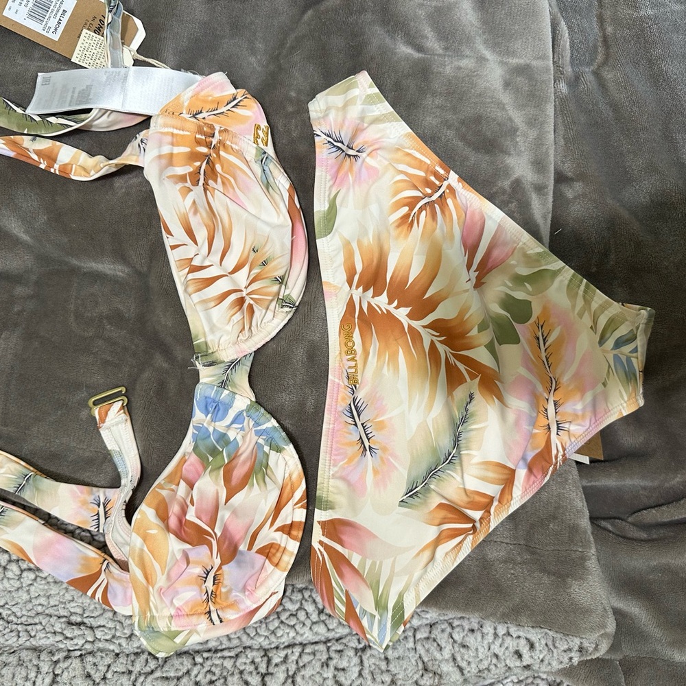 Tropical Print Bikini Set